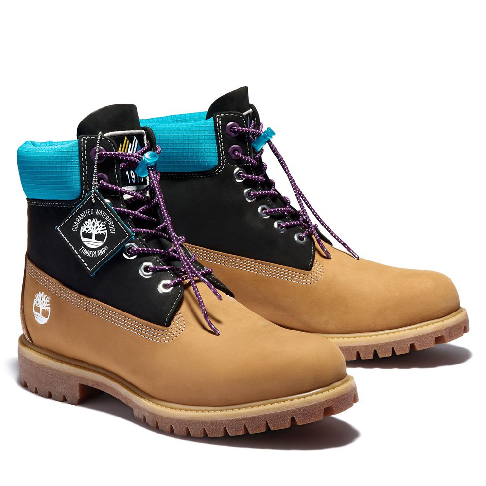 Bocanci 6-Inch Timberland Barbati Maro/Negrii - Premium Waterproof - Romania - OUICLW130